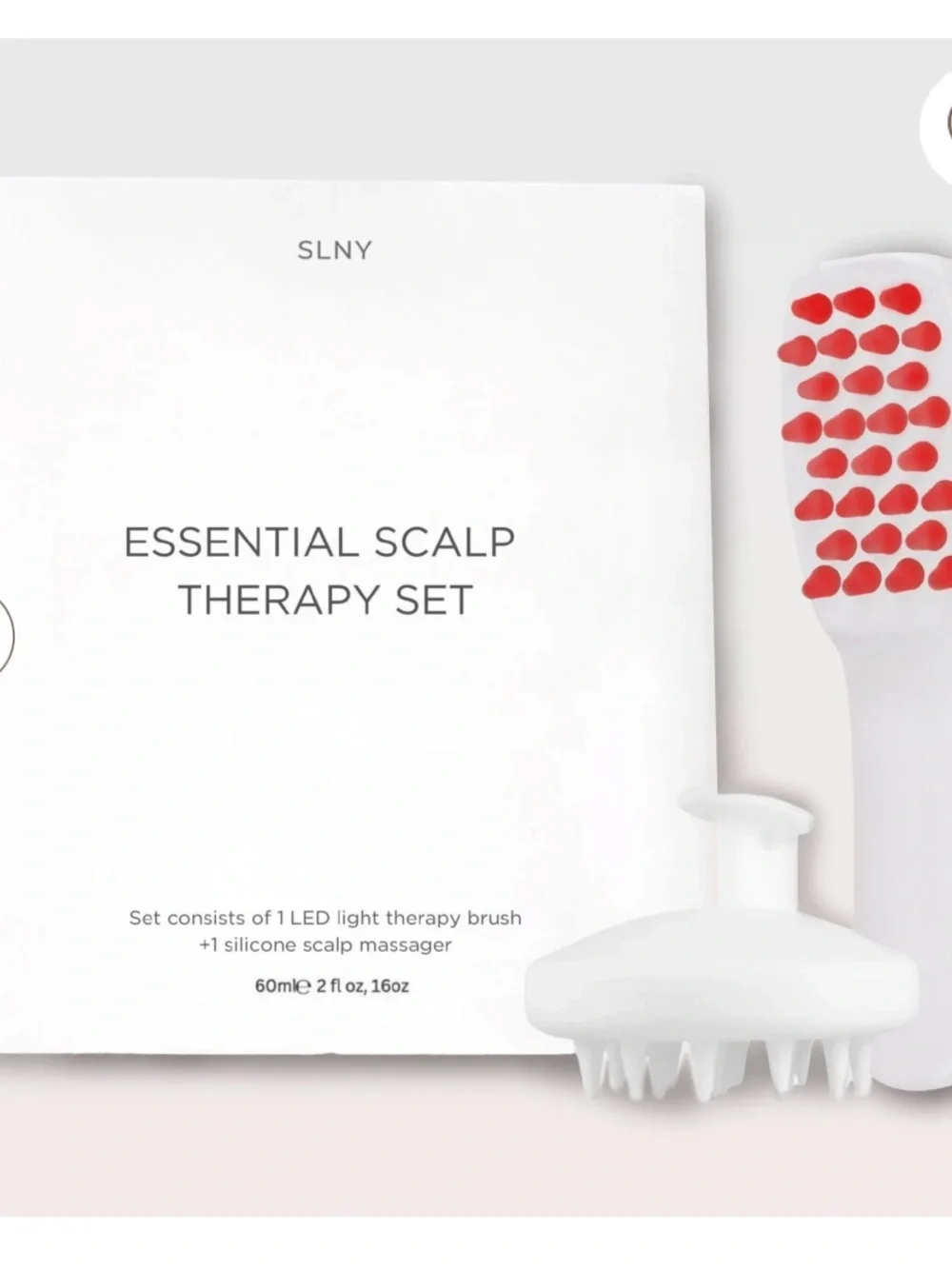 LED Hair Growth Stimulating Brush, Red and Blue Light Scalp Therapy, NWT